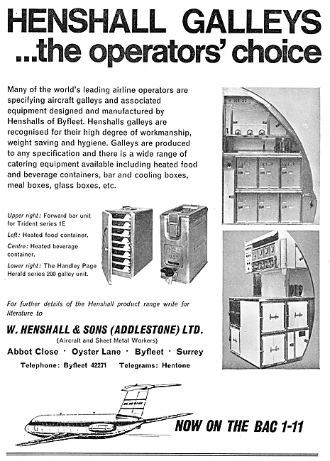 W.Henshall Sheet Metal Workers - Aircraft Galley Equipment       