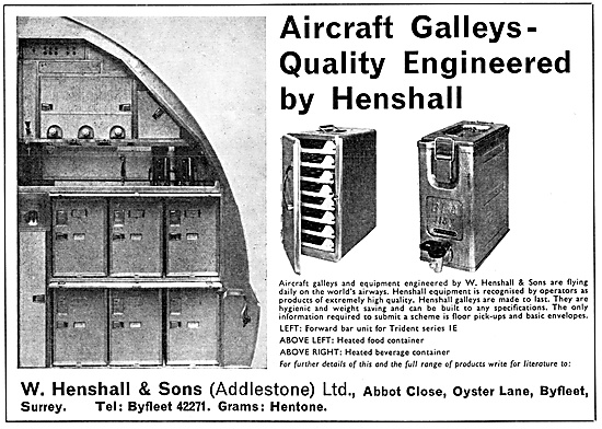 W. Henshall Aircraft Galleys                                     