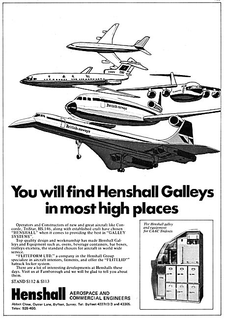 Henshall Aircraft Galley Systems - Fliteform Flitelid            