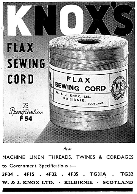 W & J.Knox Nachine Linen Thread - Knoxs Flax Sewing Cord         