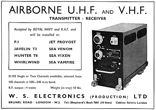 W.S.Electronics UHF Transmitter Receivers                        