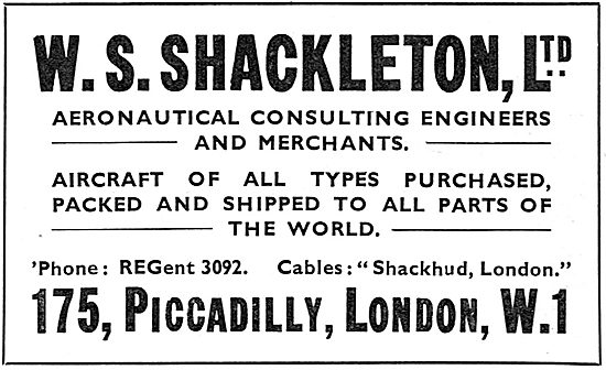 W.S.Shackleton - Aeronautical Consulting Engineers               