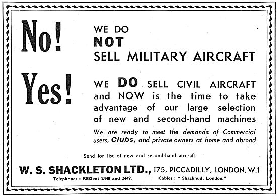 W.S.Shackleton Aeronautical Consultants & Aircraft Sales         