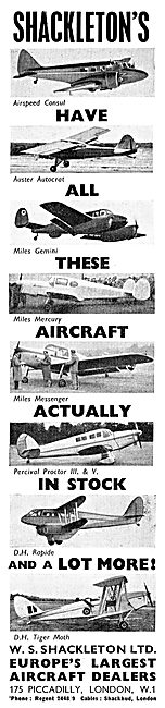 W.S.Shackleton Aircraft Sales & Brokerage                        