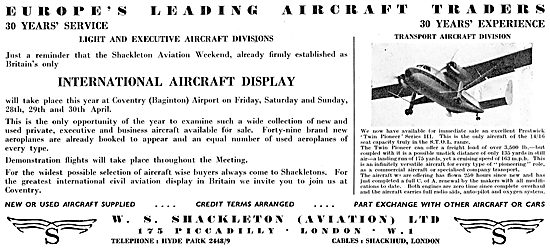 W.S.Shackleton - International Aircraft Display - Coventry Apr 61