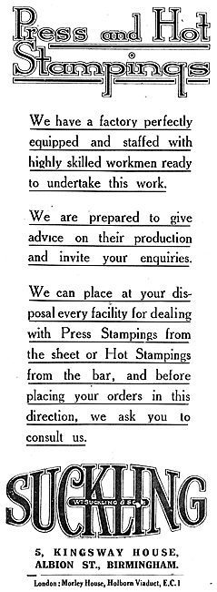 W.Suckling & Sons - Aeronautical Stampings & Repetition Work     