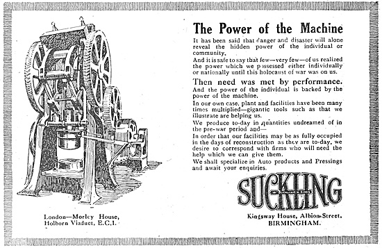 W.Suckling & Sons - Aeronautical Stampings & Repetition Work     