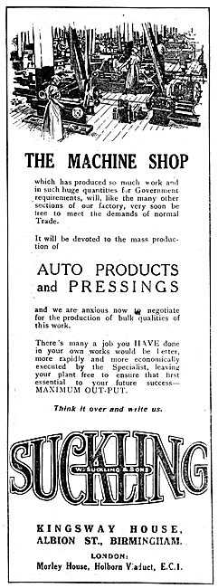 W.Suckling & Sons - Aeronautical Stampings & Repetition Work     