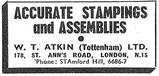 W.T.Atkin Accurate Stampings & Assemblies.                       