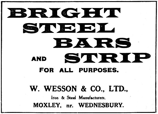 W.Wesson & Co. Victoria Iron & Steel Works. Moxley, Wednesbury   