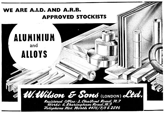 W.Wilson Approved Stockists For Aluminium & Aluminium Alloys     