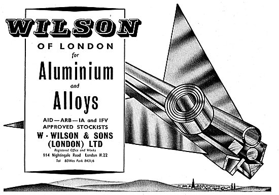 W.Wilson Approved Stockists For Aluminium & Aluminium Alloys     