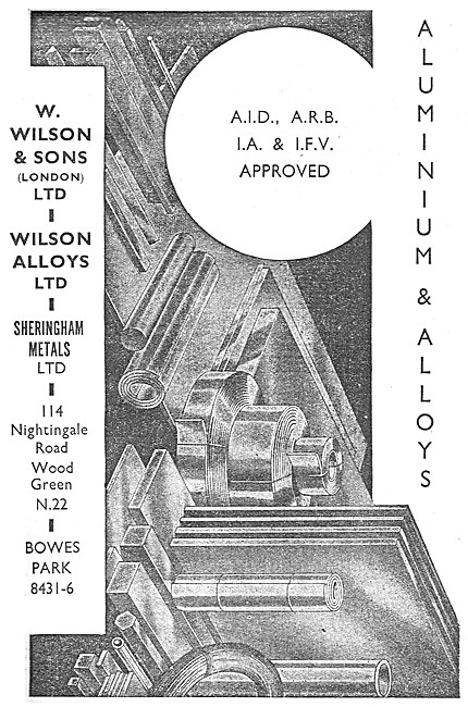 W.Wilson Approved Stockists For Aluminium & Aluminium Alloys     