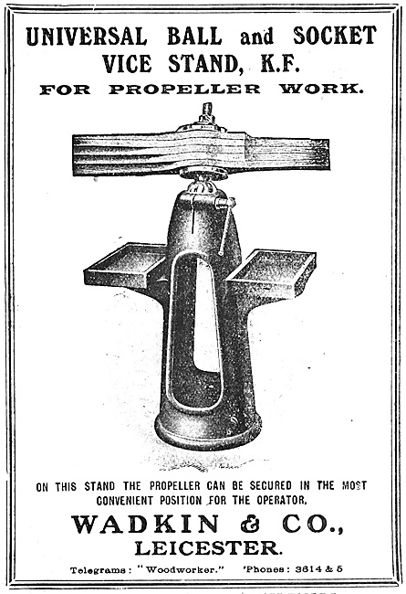 Wadkin Universal Vice Stand For Propeller Work                   