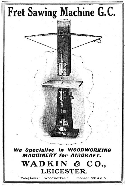 Wadkin Fret Sawing Machinery For Aircraft Production             