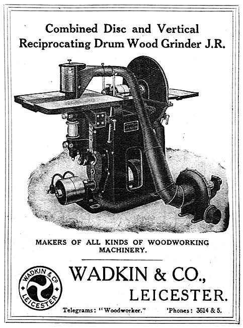 Wadkin Combined Disc & Vertical Wood Grinder J.R.                