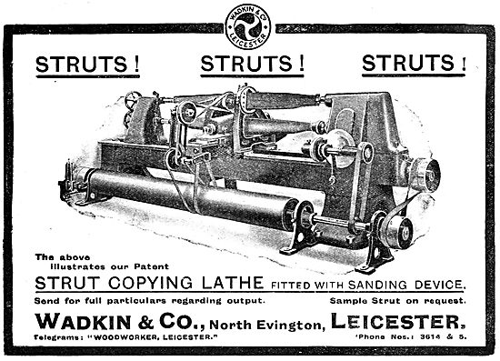 Wadkin Strut Copying Lathe 1919                                  