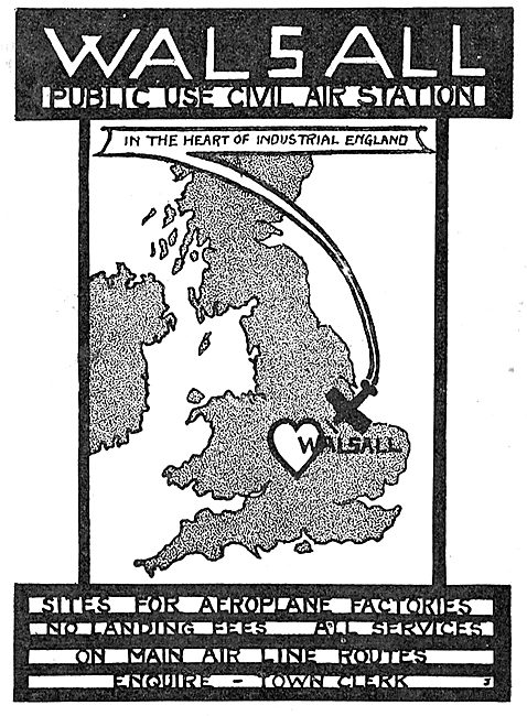 Walsall Aerodrome - Public Use Civil Air Station                 