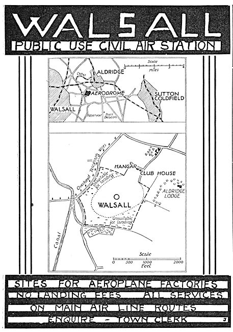 Walsall Aerodrome 1934                                           