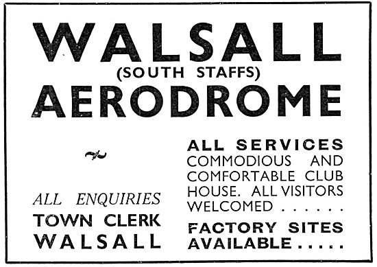 Walsall Aerodrome 1937                                           