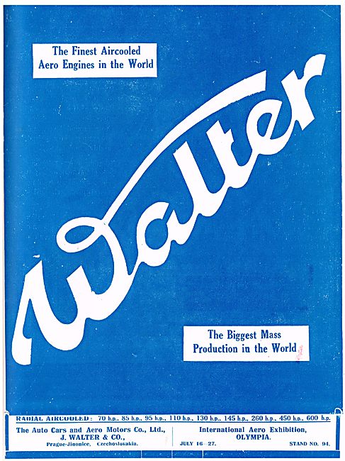 Walter - The Finest Aircooled Aero Engines In The World          