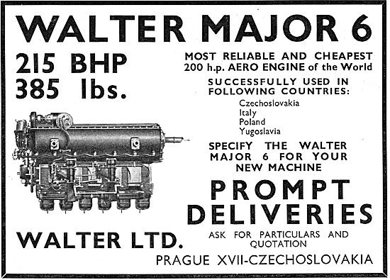 Walter Major 6 Aero Engine                                       