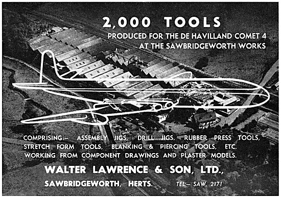 Walter Lawrence. Jigs & Tools For The Aircraft Industry          