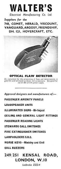 Walters Electrical Manfg - Aircraft Electrical Components        