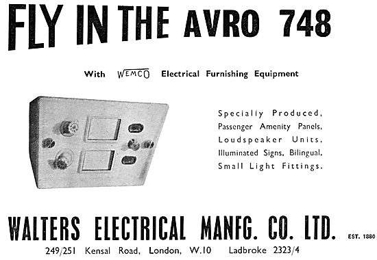 Walters Electrical Manfg - Aircraft Electrical Components        