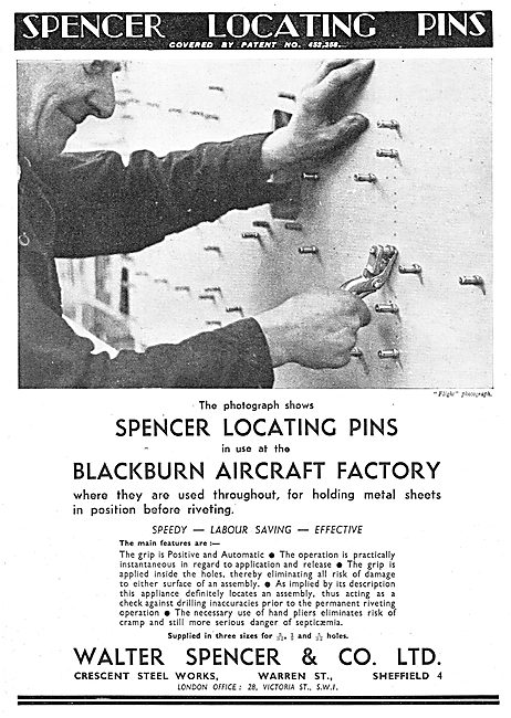 Walter Spencer..Crescent Steel Works Spencer Locating Pins       