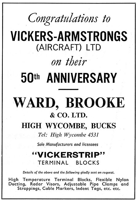 Ward Brooke - Flexible Nylon Ducting & Radar Visors For Aircraft 