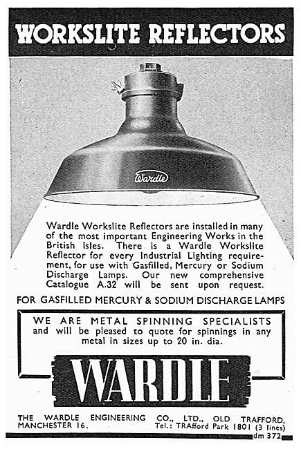 Wardle Worklite Reflector Lighting - Metal Spinning              