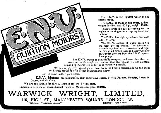 Warwick Wright - ENV Aviation Motors Are Favoured By Experts     