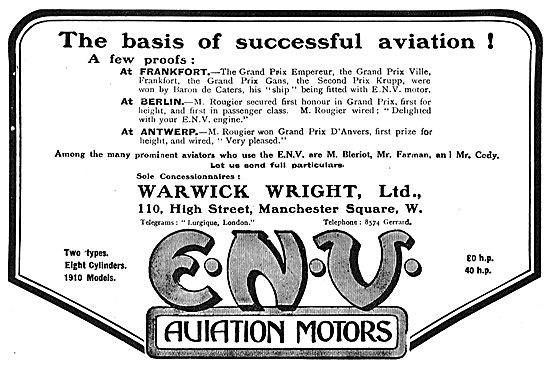 ENV Aviation Motors - The Basis Of Successful Aviation           