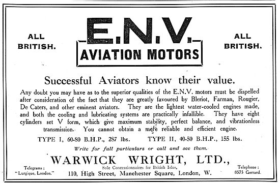 Warwick Wright - ENV Aviation Motors                             