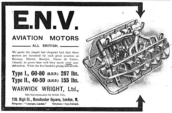 ENV Aviation Motor Types 1 & II                                  