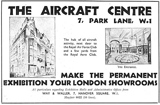 Way & Waller Aircraft Centre Park Lane - Aviation Showcase       