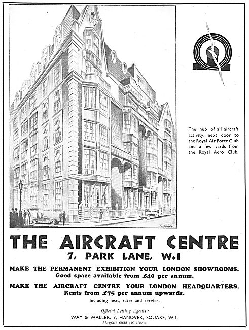 Way & Waller Aircraft Centre Park Lane - Aviation Showcase       