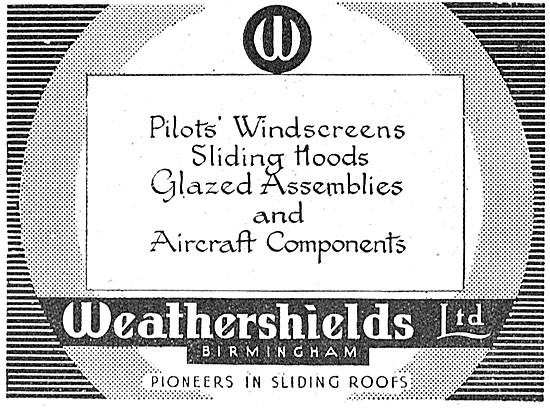 Weathershields Glazed Assemblies & Aircraft Components           