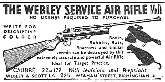 Webley Service Air Rifle 1939                                    