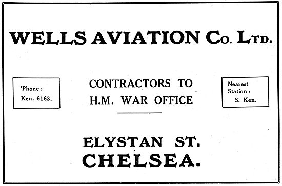 Wells Aviation Elystan St Chelsea.                               
