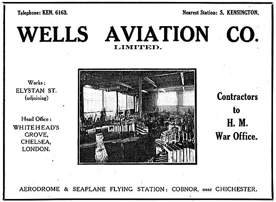 Wells Aviation Co - Contractors To HM War Office                 