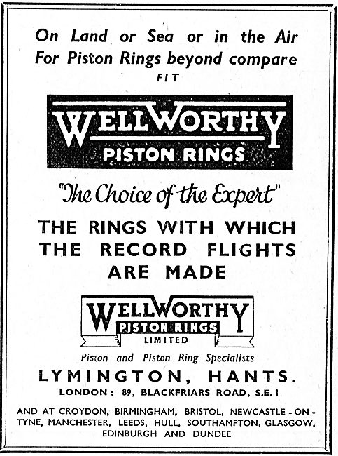 Wellworthy Piston Rings                                          