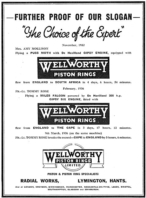 Wellworthy Piston Rings                                          