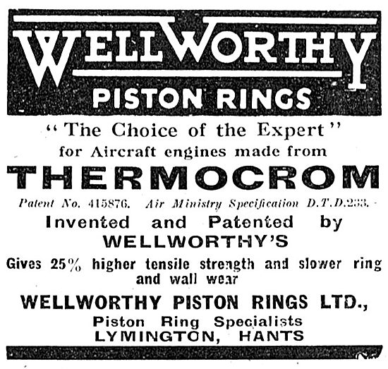 Wellworthy Piston Rings                                          