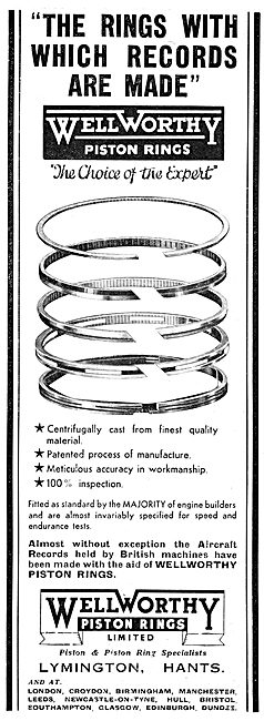 Wellworthy Piston Rings                                          