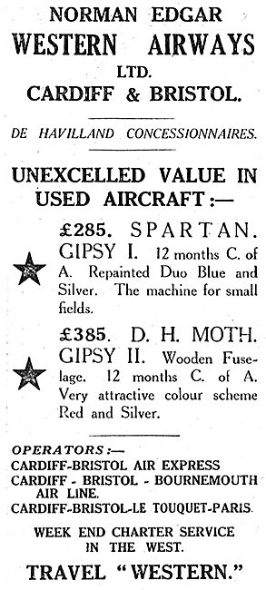 Norman Edgar - Western Airways - Aircraft Sales & Services       