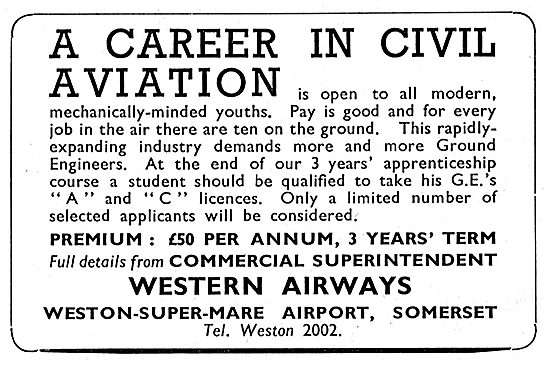 Western Airways - Ground Engineers Apprenticeship                