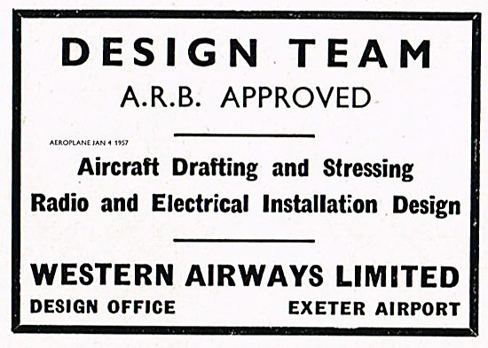 Western Airways Exeter Airport ARB Approved Design Team          