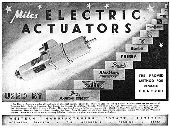 Western Manufacturing  - Miles Electrical Actuators              